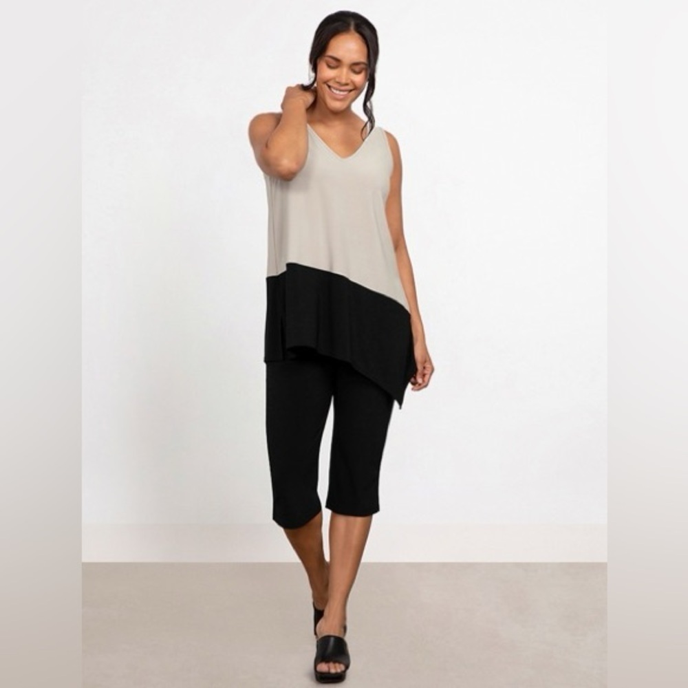 Sympli Color Block Reversible Angle Tank